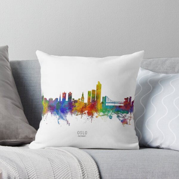 Artikelvorschau, Oslo Norway Skyline entworfen und verkauft von ArtPrints.