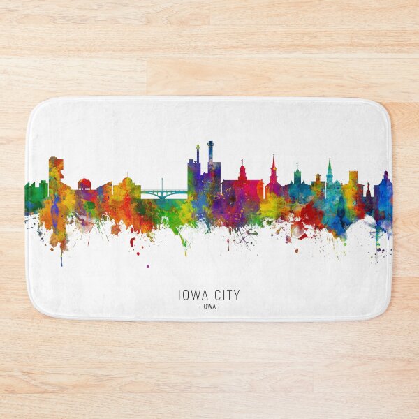 Artikelvorschau, Iowa City Iowa Skyline entworfen und verkauft von ArtPrints.