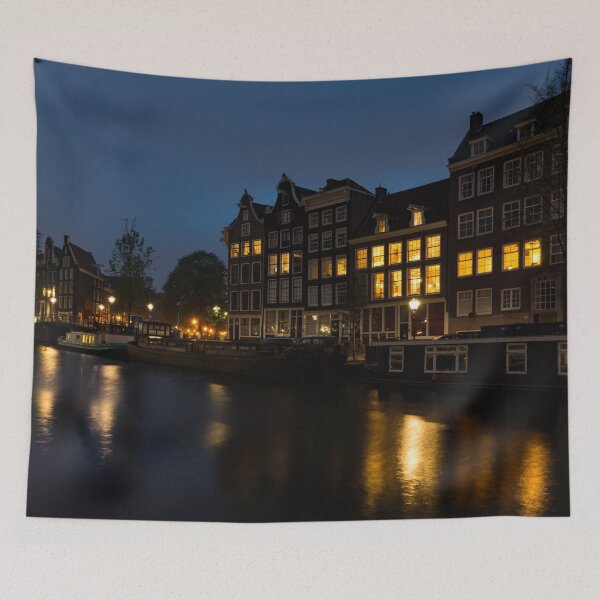 Item preview, Springtime Amsterdam - Golden Windows In Jordaan designed and sold by Georgia Mizuleva.