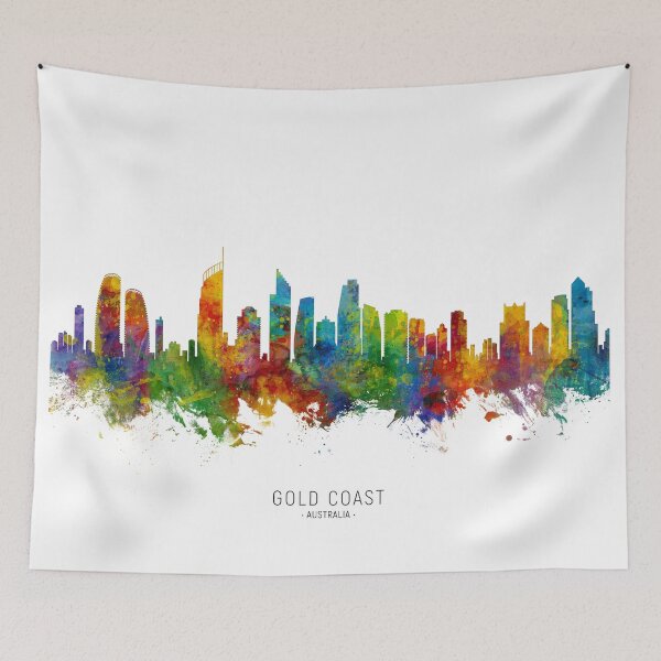 Item preview, Gold Coast Australia Skyline designed and sold by ArtPrints.