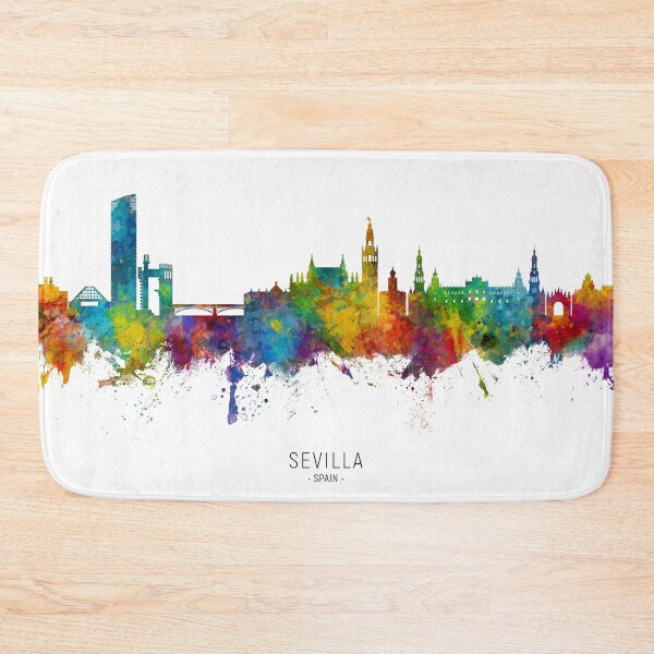 Item preview, Sevilla Spain Skyline designed and sold by ArtPrints.
