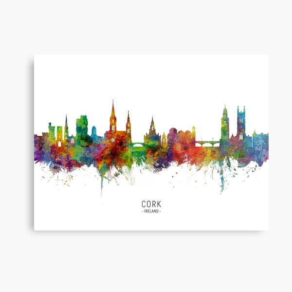 Cork Ireland Skyline Metal Print