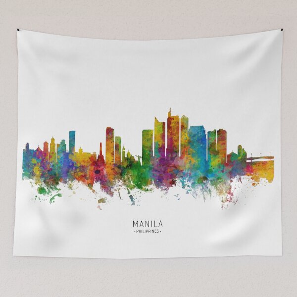 Item preview, Manila Philippines Skyline designed and sold by ArtPrints.
