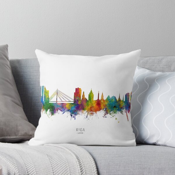 Item preview, Riga Latvia Skyline designed and sold by ArtPrints.