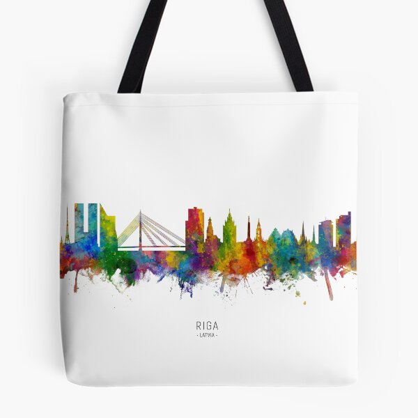 Item preview, Riga Latvia Skyline designed and sold by ArtPrints.