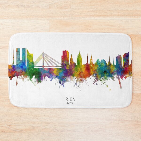 Item preview, Riga Latvia Skyline designed and sold by ArtPrints.