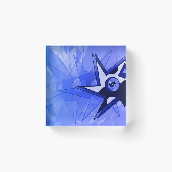 Item preview, Running Hen Tao Shuriken - Blue designed and sold by JoanNinjaHen.
