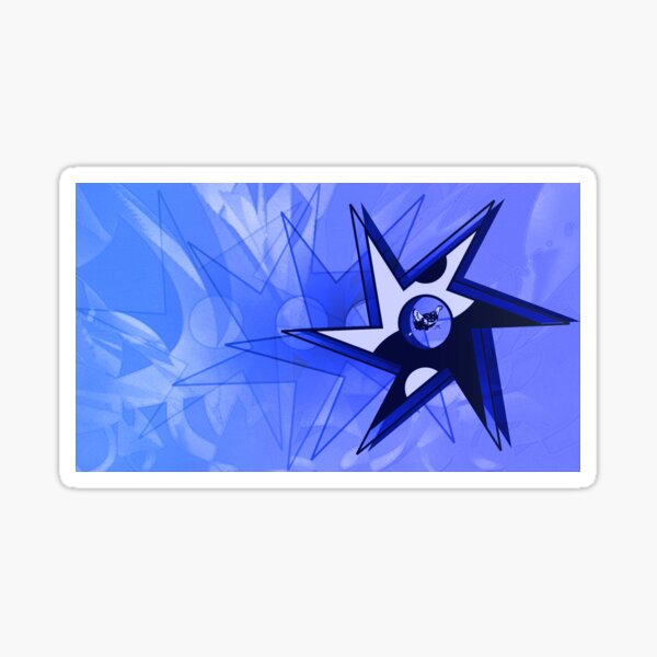 Item preview, Running Hen Tao Shuriken - Blue designed and sold by JoanNinjaHen.