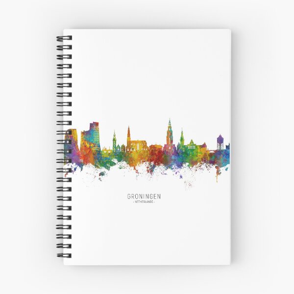 Item preview, Groningen The Netherlands Skyline designed and sold by ArtPrints.
