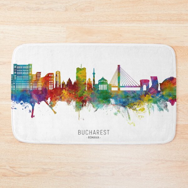 Item preview, Bucharest Romania Skyline designed and sold by ArtPrints.