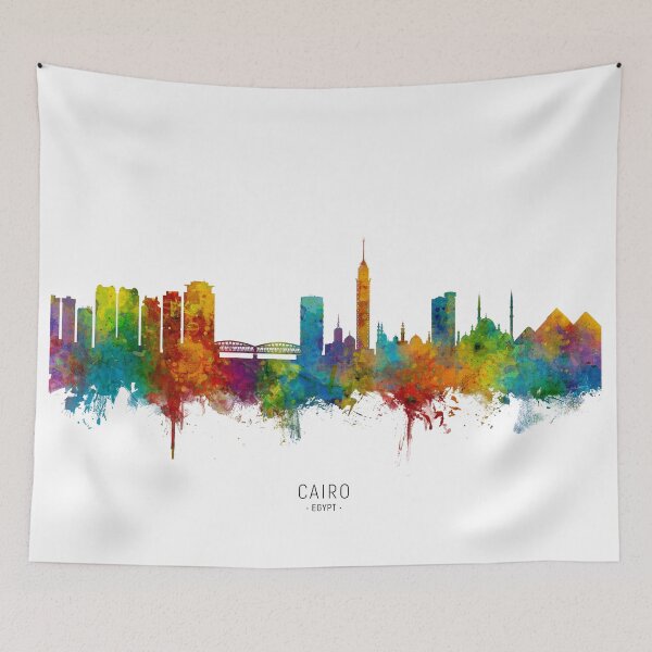 Item preview, Cairo Egypt Skyline designed and sold by ArtPrints.