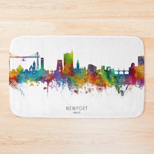 Item preview, Newport Wales Skyline designed and sold by ArtPrints.