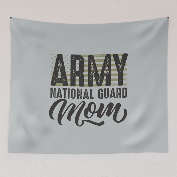 Item preview, Army National Guard Mom with US flag military style gift  designed and sold by alenaz.