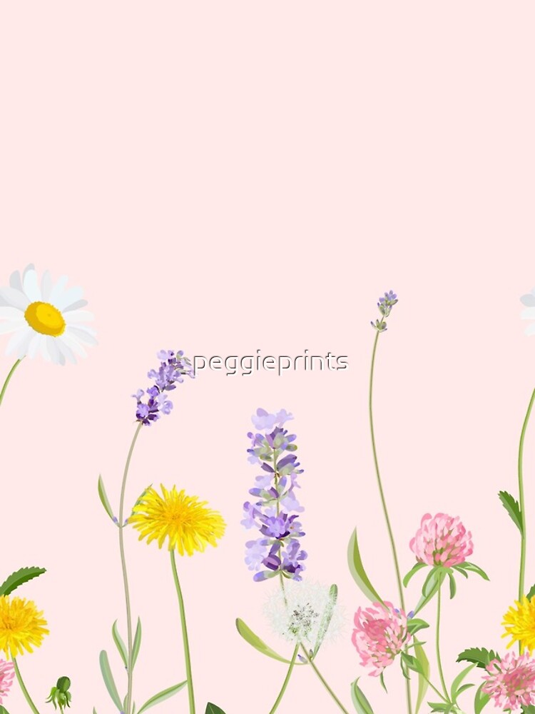 Blush pink - wildflower dreams by peggieprints