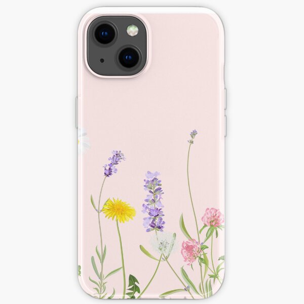 Blush pink - wildflower dreams iPhone Soft Case