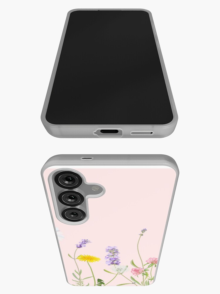 Aperçu 3 sur 4. Coque Samsung Galaxy avec l'œuvre Rose fard à joues - rêves de fleurs sauvages créée et vendue par peggieprints.