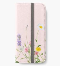 Blush pink - wildflower dreams iPhone Wallet/Case/Skin