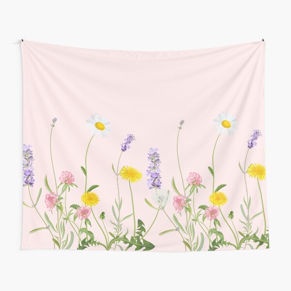 Blush pink - wildflower dreams Tapestry