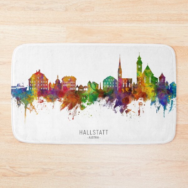 Item preview, Hallstatt Austria Skyline designed and sold by ArtPrints.