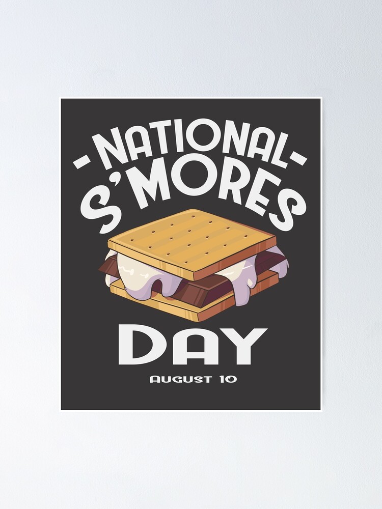 "Happy National S'mores Day" Poster for Sale by Nosek1ng Redbubble