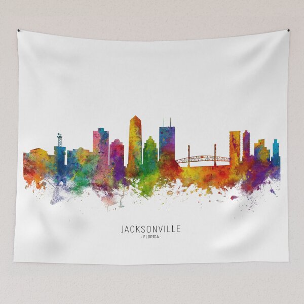 Artikelvorschau, Jacksonville Florida Skyline entworfen und verkauft von ArtPrints.