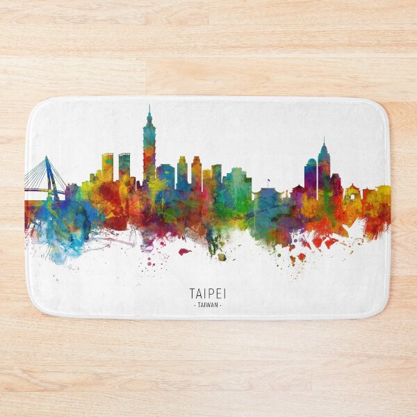 Item preview, Taipei Taiwan Skyline designed and sold by ArtPrints.