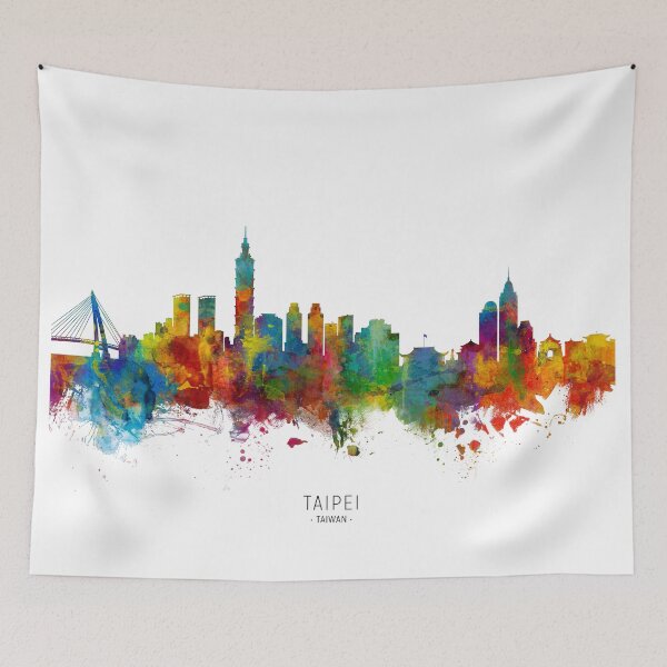 Item preview, Taipei Taiwan Skyline designed and sold by ArtPrints.
