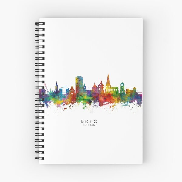 Item preview, Rostock Germany Skyline designed and sold by ArtPrints.