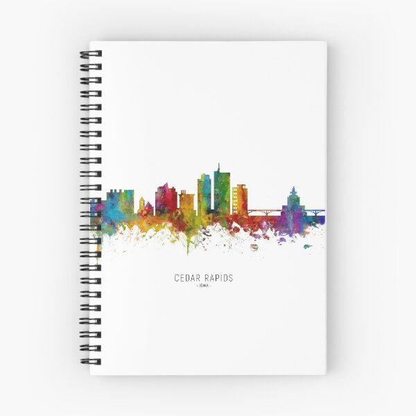 Item preview, Cedar Rapids Iowa Skyline designed and sold by ArtPrints.