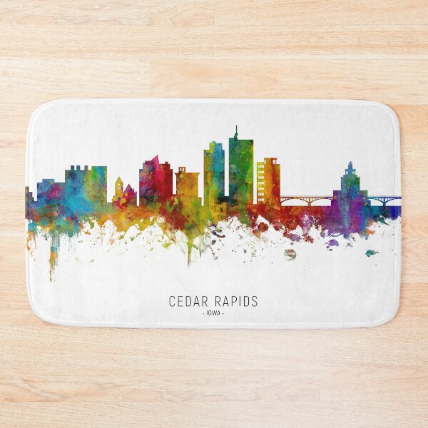 Item preview, Cedar Rapids Iowa Skyline designed and sold by ArtPrints.