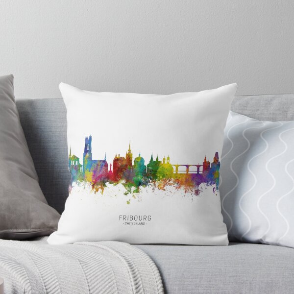Item preview, Fribourg Switzerland Skyline designed and sold by ArtPrints.