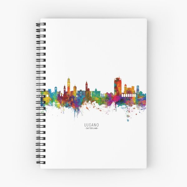Item preview, Lugano Switzerland Skyline designed and sold by ArtPrints.