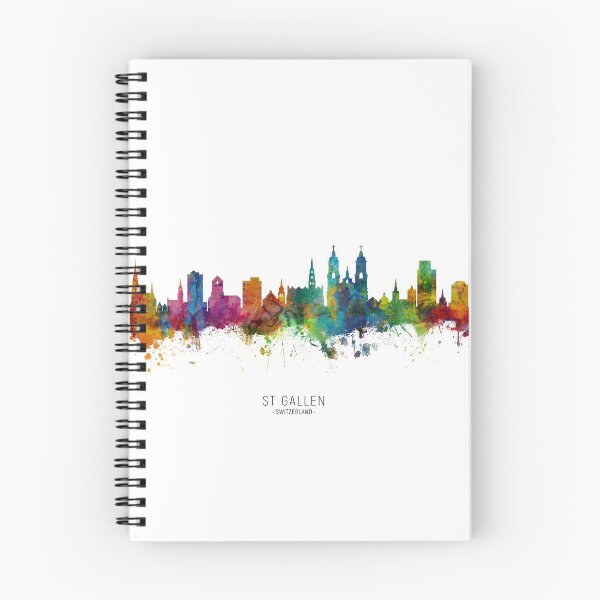 Artikelvorschau, St Gallen Switzerland Skyline entworfen und verkauft von ArtPrints.
