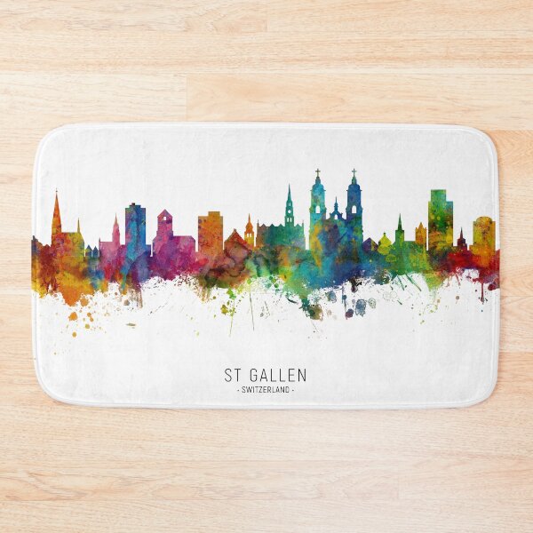 Item preview, St Gallen Switzerland Skyline designed and sold by ArtPrints.