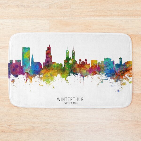 Item preview, Winterthur Switzerland Skyline designed and sold by ArtPrints.