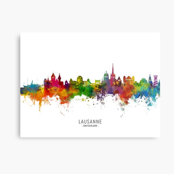 Item preview, Lausanne Switzerland Skyline designed and sold by MICHAEL TOMPSETT.