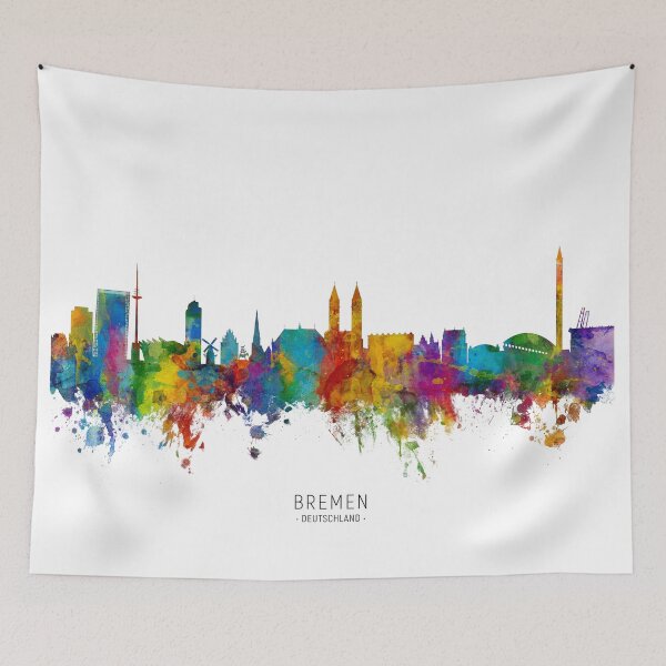 Artikelvorschau, Bremen Germany Skyline entworfen und verkauft von ArtPrints.