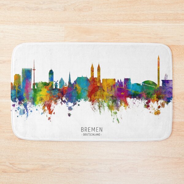 Item preview, Bremen Germany Skyline designed and sold by ArtPrints.