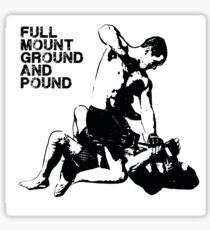 MMA Full mount ground and pound BJJ Sticker