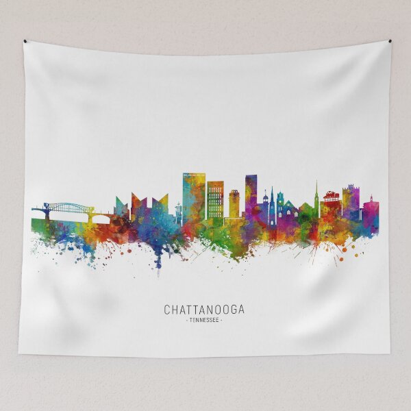 Item preview, Chattanooga Tennessee Skyline designed and sold by ArtPrints.