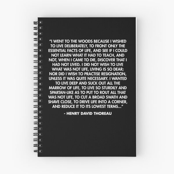 Item preview, “I went to the woods because I wished to live deliberately, to front only the essential facts of life - Henry David Thoreau designed and sold by AlanPun.
