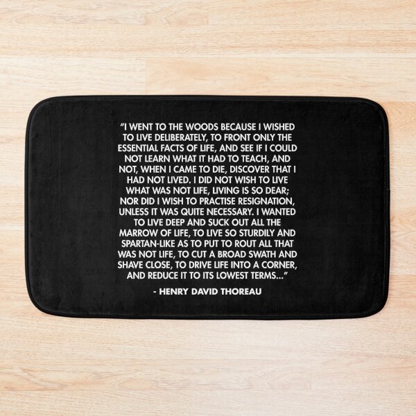 Item preview, “I went to the woods because I wished to live deliberately, to front only the essential facts of life - Henry David Thoreau designed and sold by AlanPun.