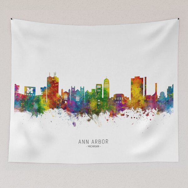 Item preview, Ann Arbor Michigan Skyline designed and sold by ArtPrints.