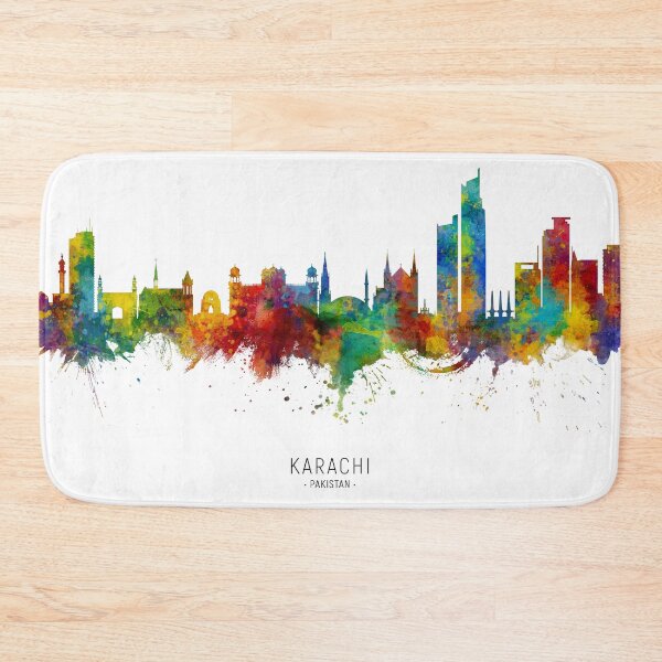 Item preview, Karachi Pakistan Skyline designed and sold by ArtPrints.