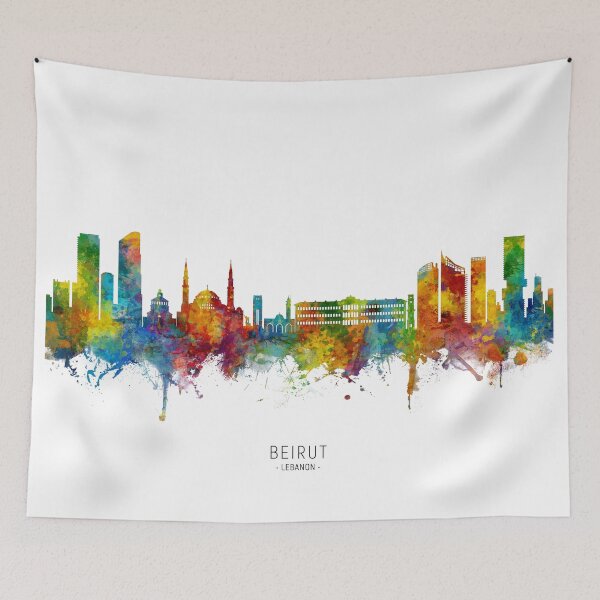 Item preview, Beirut Lebanon Skyline designed and sold by ArtPrints.