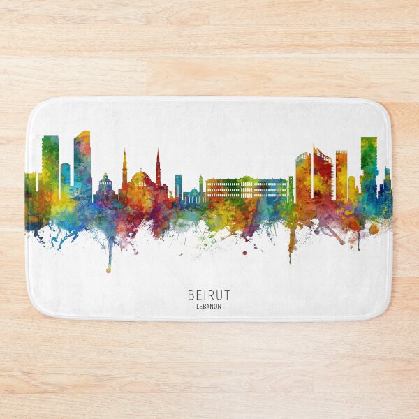 Item preview, Beirut Lebanon Skyline designed and sold by ArtPrints.