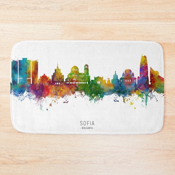 Item preview, Sofia Bulgaria Skyline designed and sold by ArtPrints.