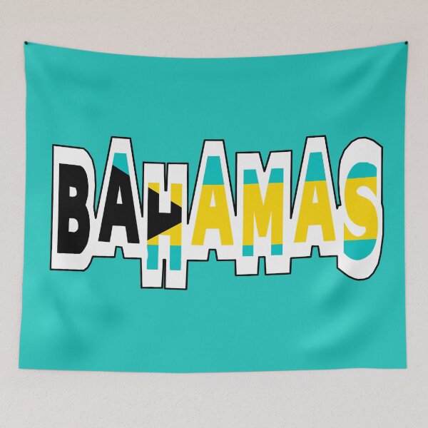 Item preview, Bahamas Font with Bahamian Flag designed and sold by Havocgirl.