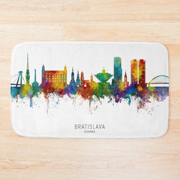 Item preview, Bratislava Slovakia Skyline designed and sold by ArtPrints.