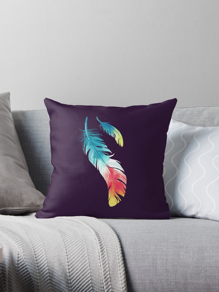 Thumbnail 1 of 4, Pillow, Feather designed and sold by freeminds.